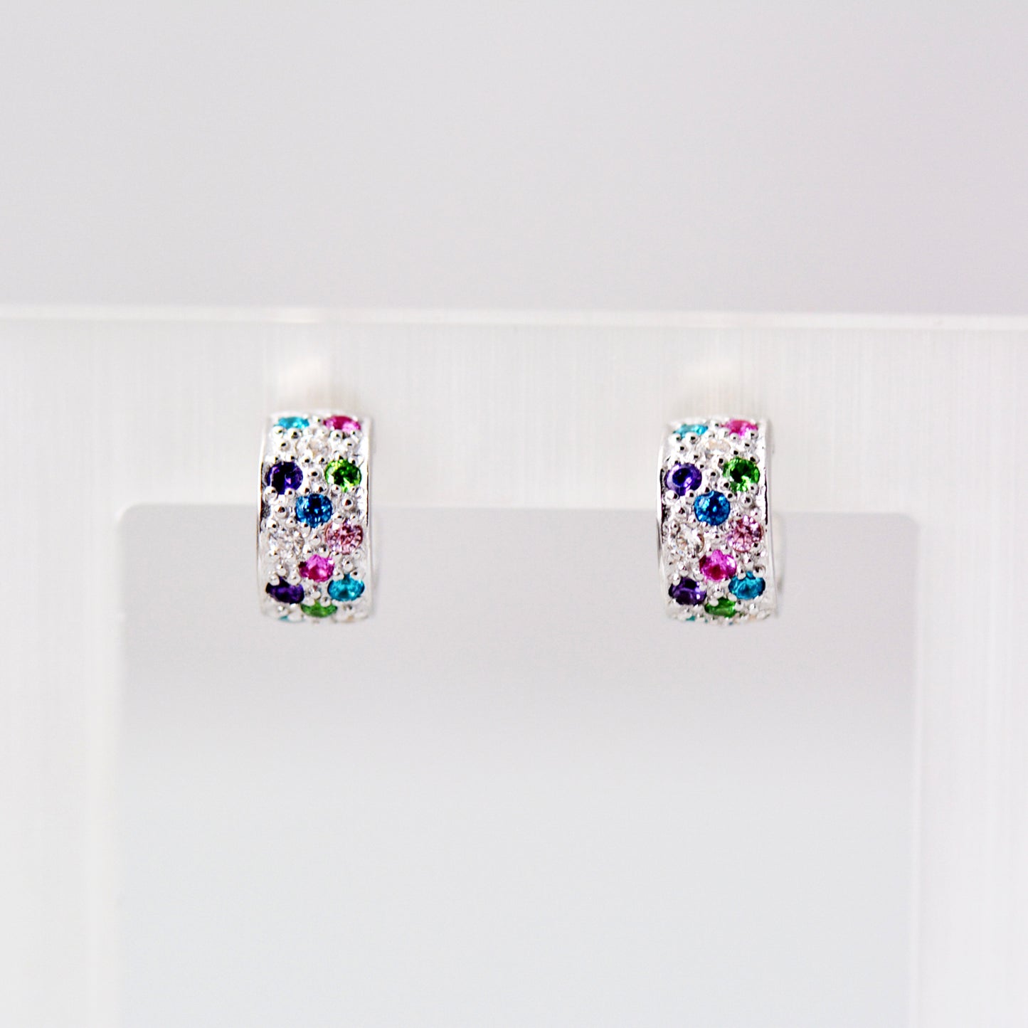 Bunte Silberohrstecker